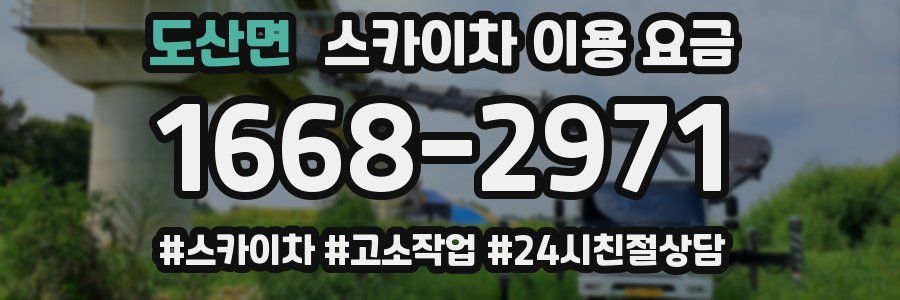 도산면 스카이차 이용 요금