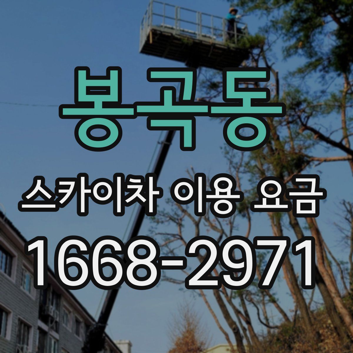 봉곡동 스카이차 이용 요금