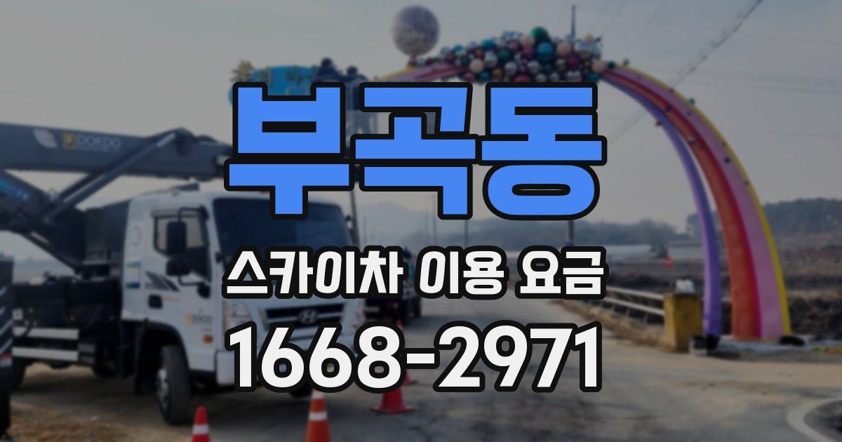 부곡동 스카이차 이용 요금