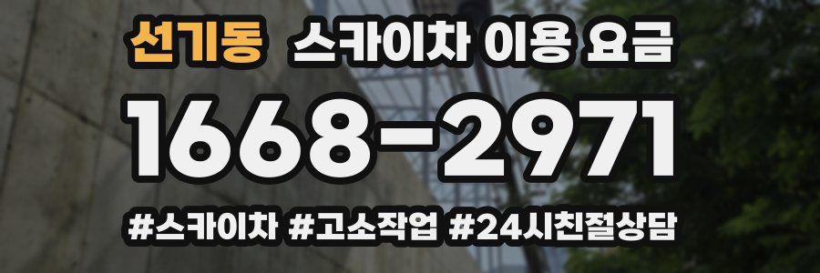 선기동 스카이차 이용 요금