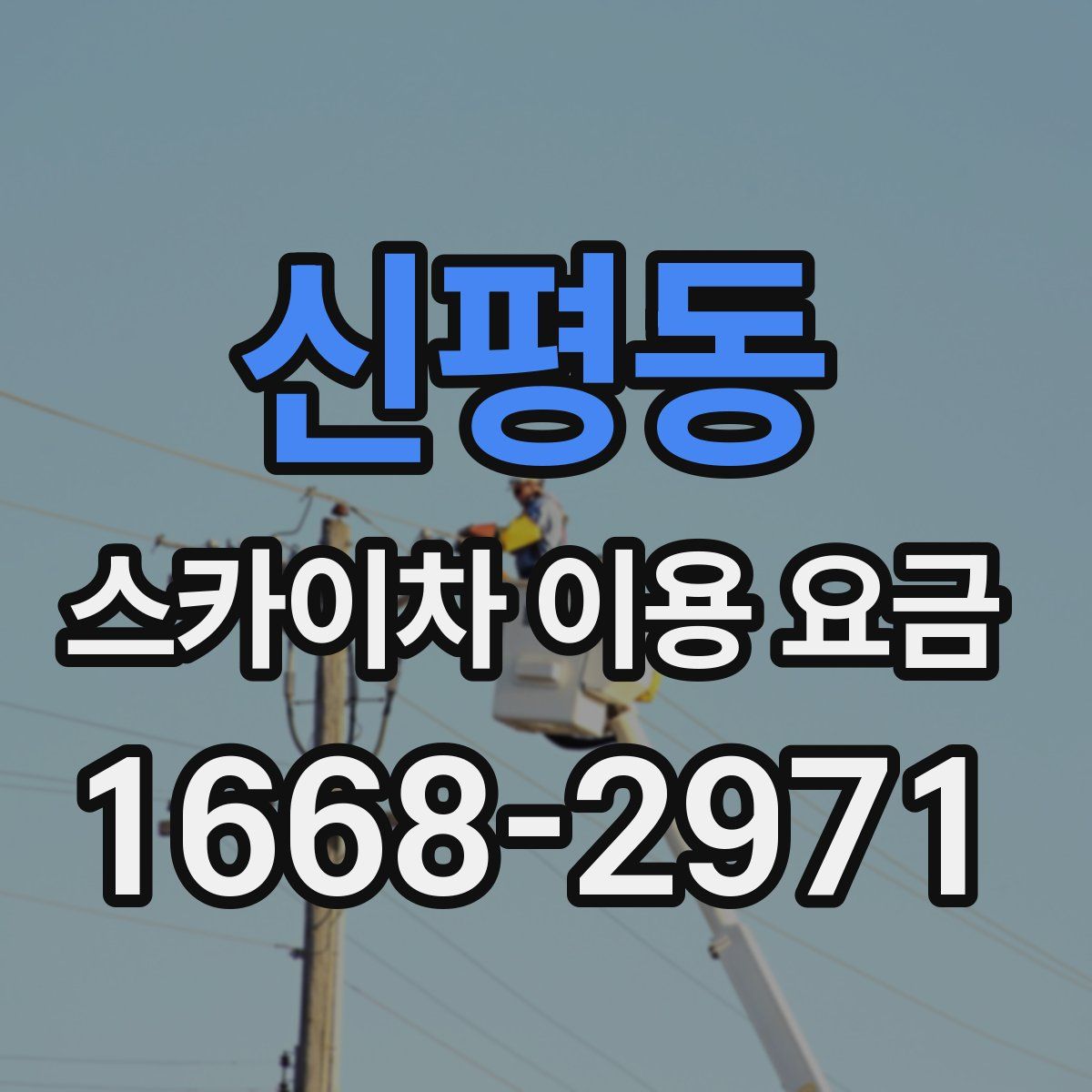신평동 스카이차 이용 요금