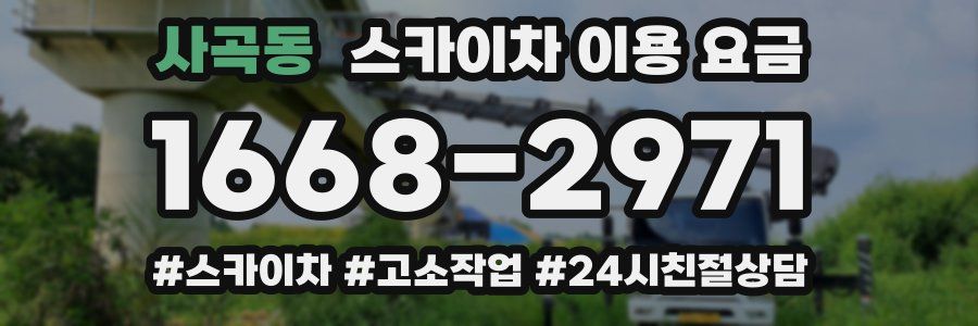 사곡동 스카이차 이용 요금