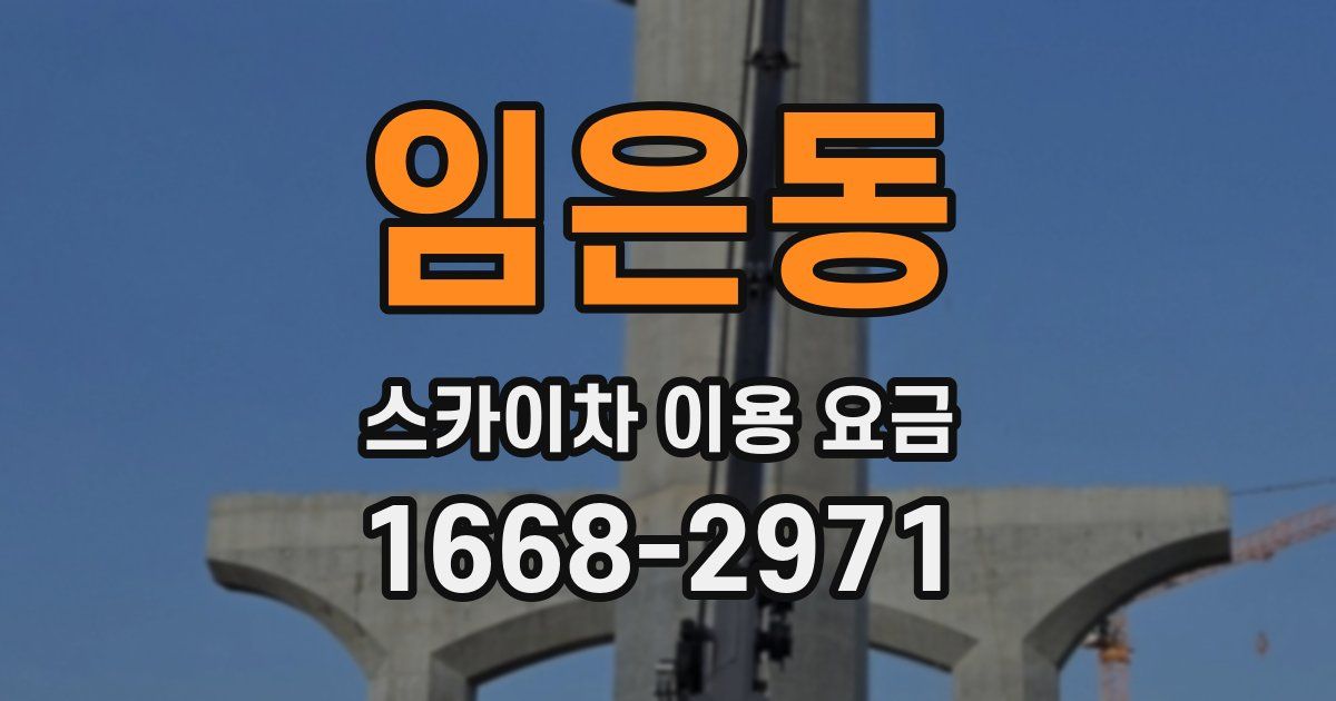 임은동 스카이차 이용 요금
