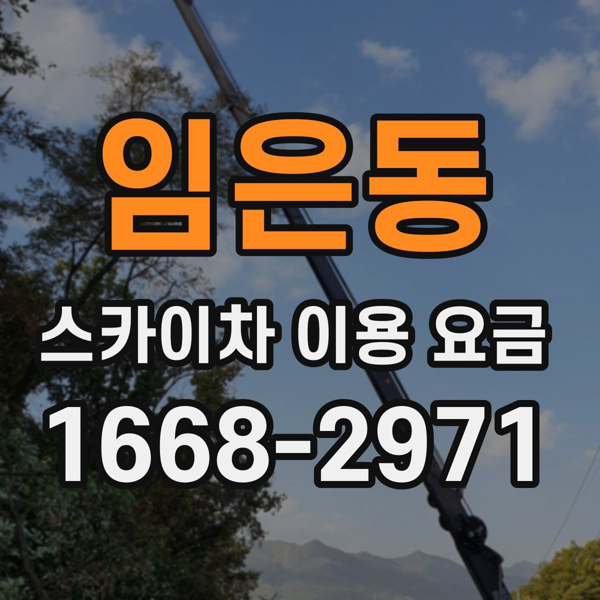 임은동 스카이차 이용 요금