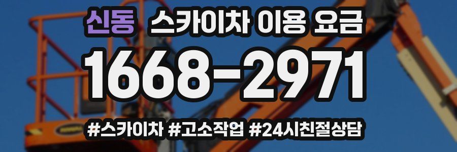 신동 스카이차 이용 요금