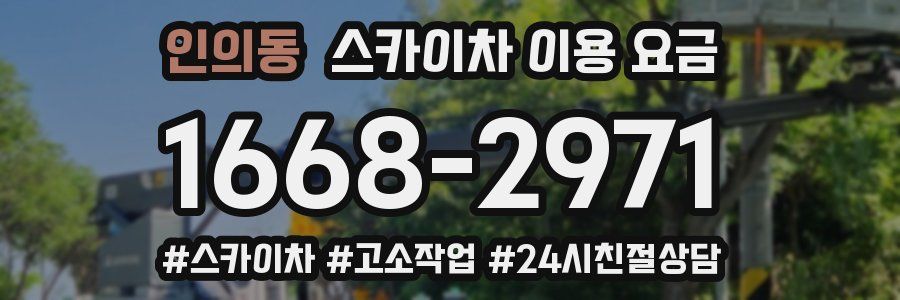 인의동 스카이차 이용 요금