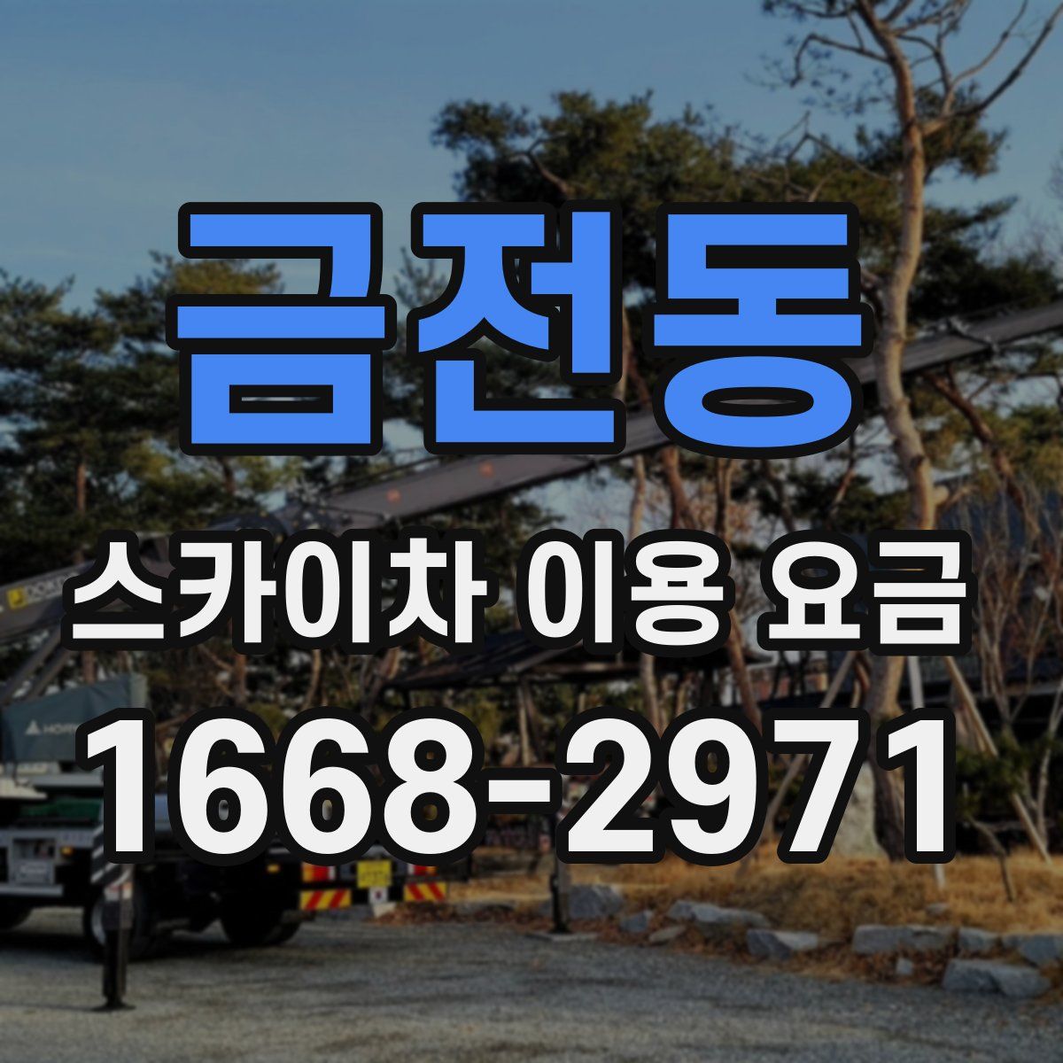 금전동 스카이차 이용 요금