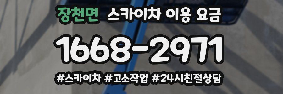 장천면 스카이차 이용 요금