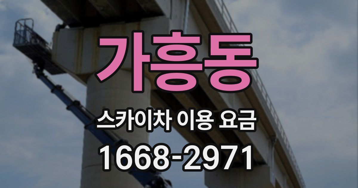 가흥동 스카이차 이용 요금