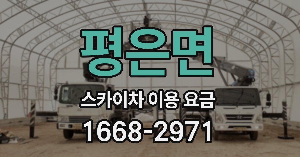 평은면 스카이차 이용 요금