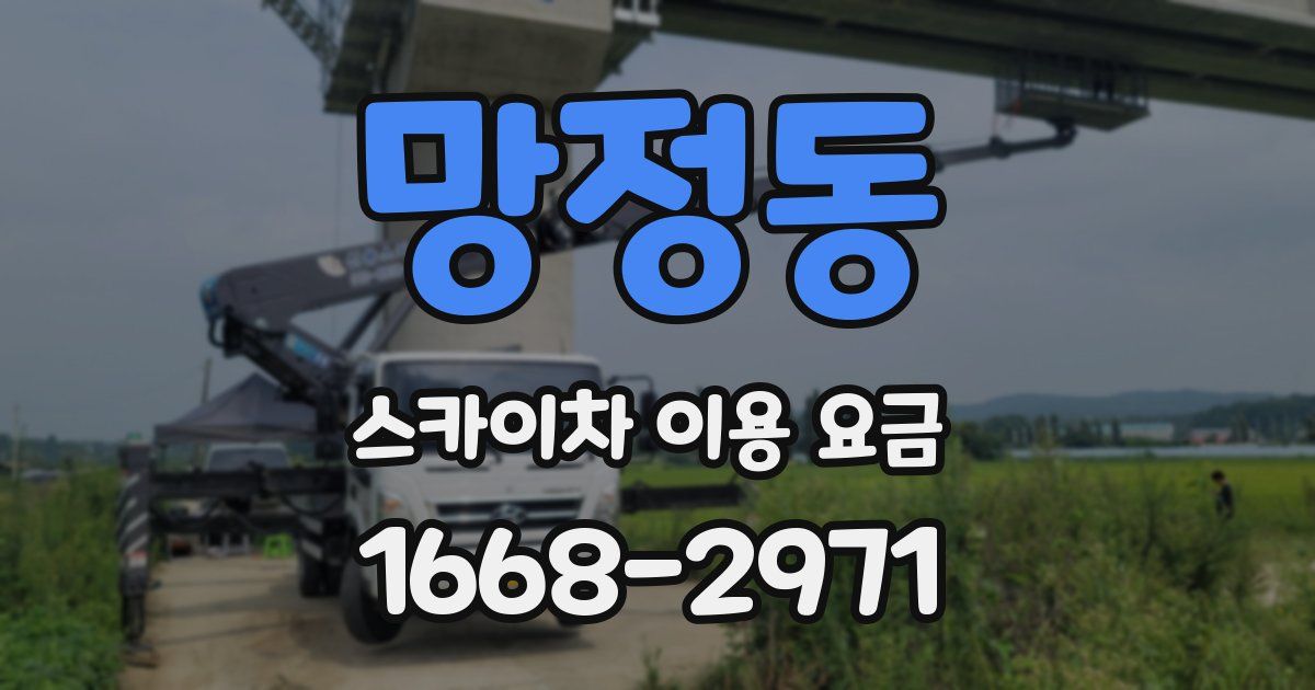 망정동 스카이차 이용 요금