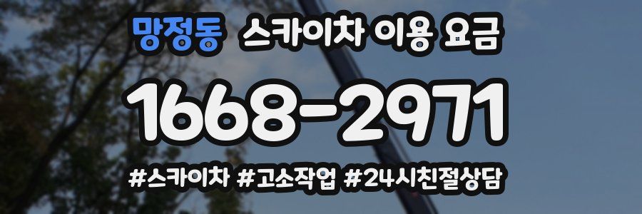 망정동 스카이차 이용 요금