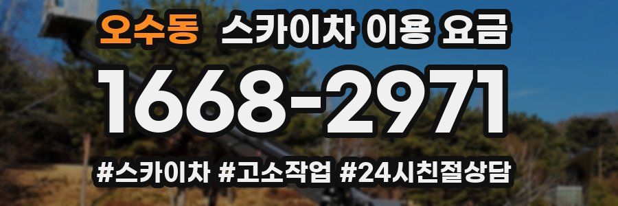 오수동 스카이차 이용 요금