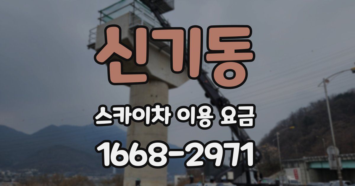 신기동 스카이차 이용 요금