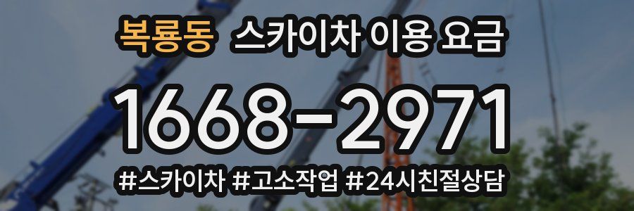 복룡동 스카이차 이용 요금
