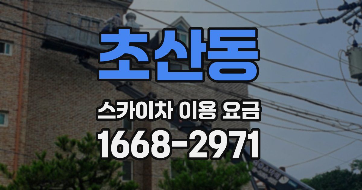 초산동 스카이차 이용 요금