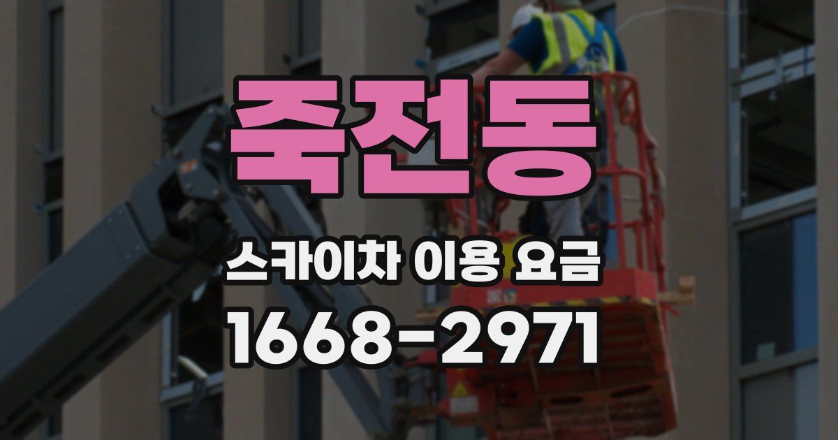 죽전동 스카이차 이용 요금
