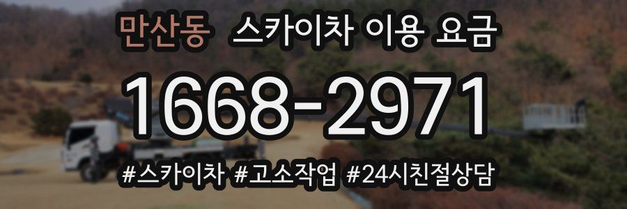 만산동 스카이차 이용 요금