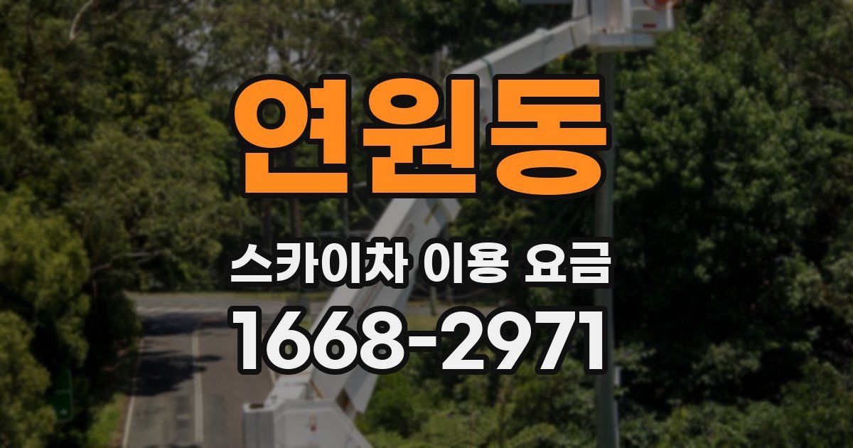 연원동 스카이차 이용 요금