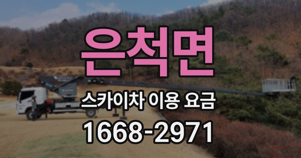 은척면 스카이차 이용 요금