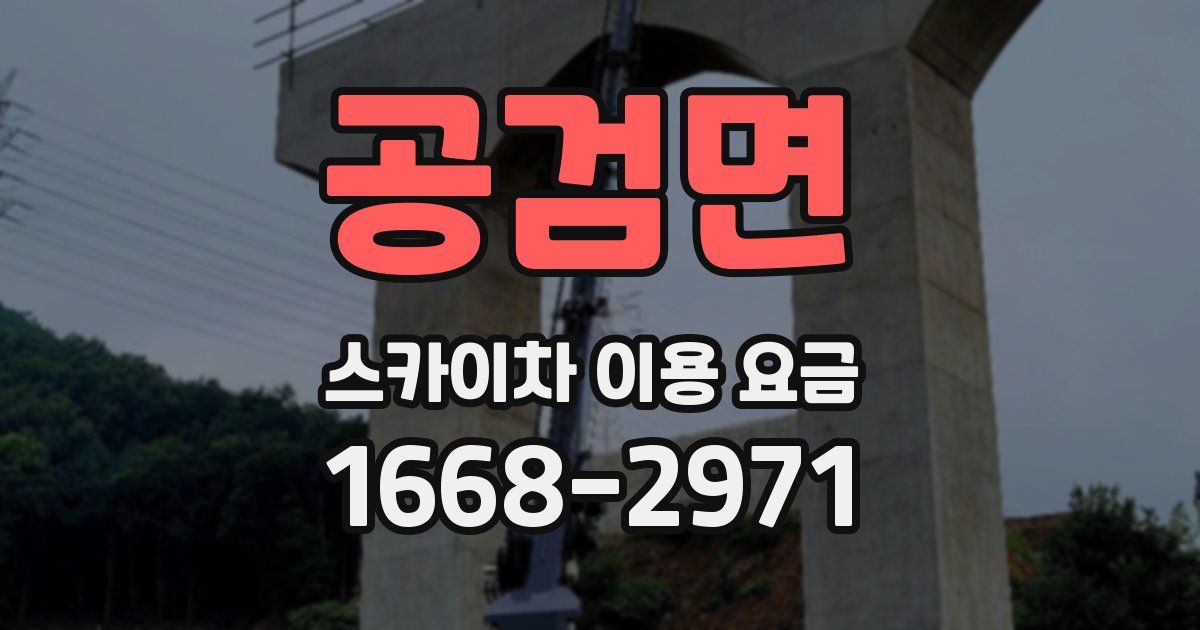 공검면 스카이차 이용 요금