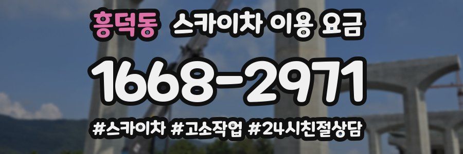 흥덕동 스카이차 이용 요금