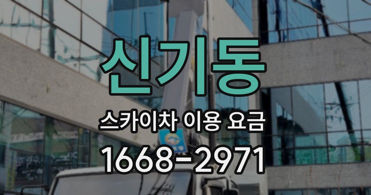 신기동 스카이차 이용 요금