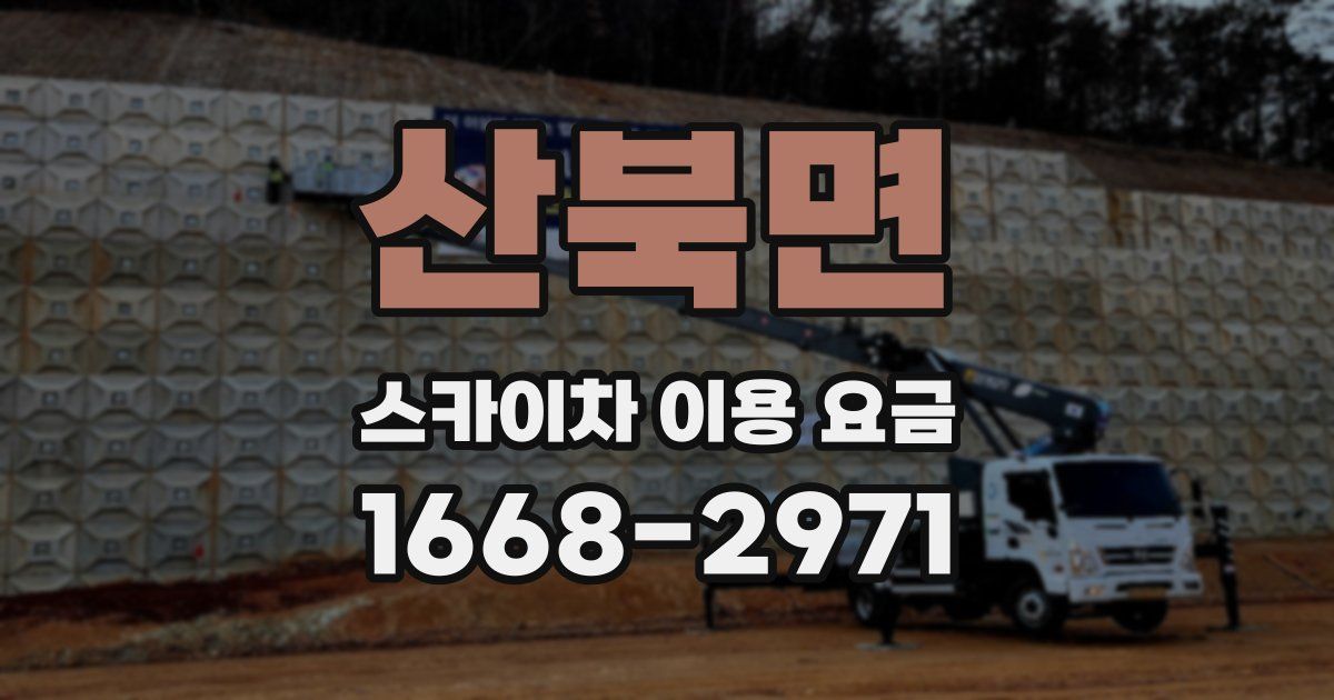 산북면 스카이차 이용 요금
