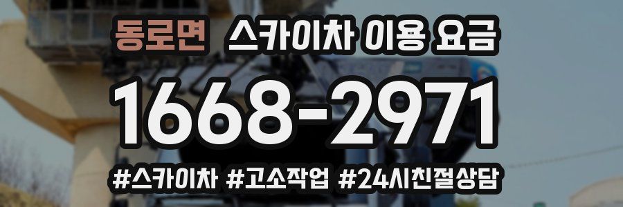동로면 스카이차 이용 요금
