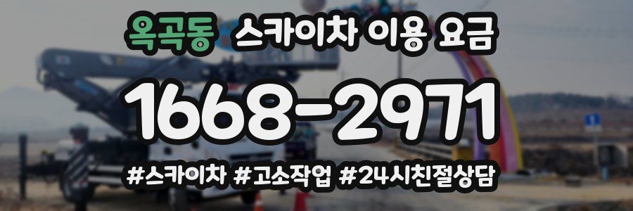 옥곡동 스카이차 이용 요금