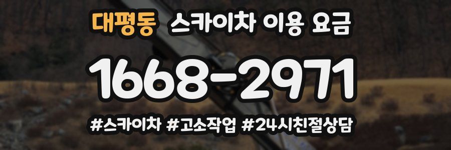 대평동 스카이차 이용 요금