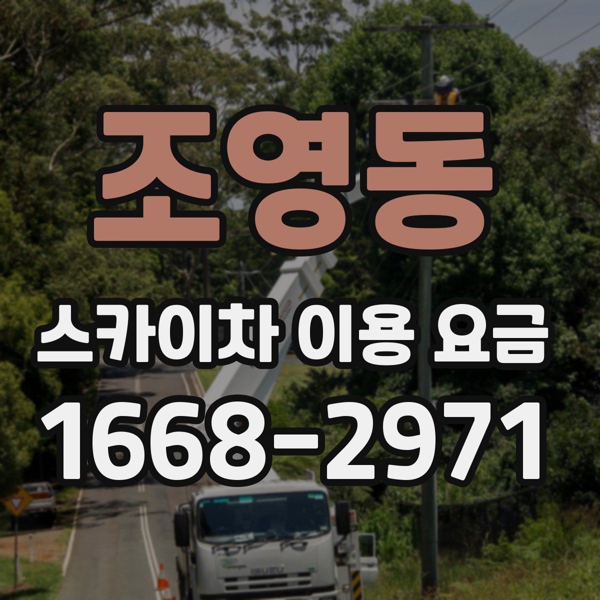 조영동 스카이차 이용 요금 비교 시 업체별 포함 범위 보기