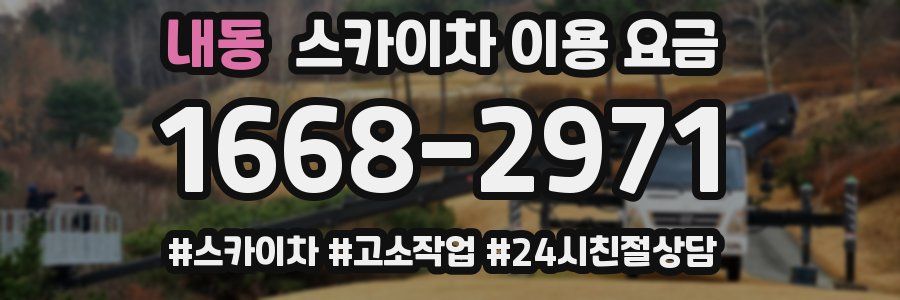내동 스카이차 이용 요금
