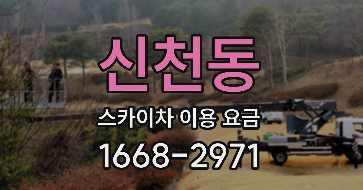 신천동 스카이차 이용 요금