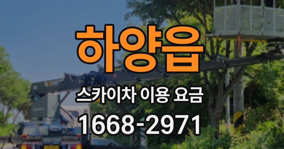 하양읍 스카이차 이용 요금