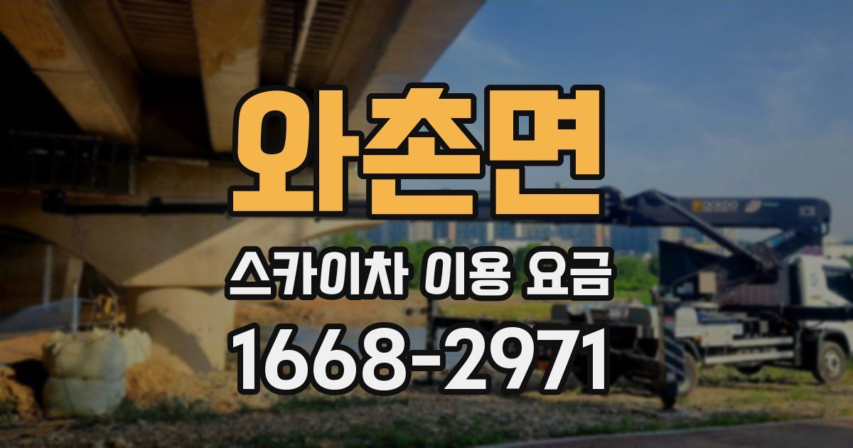 와촌면 스카이차 이용 요금