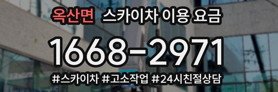 옥산면 스카이차 이용 요금