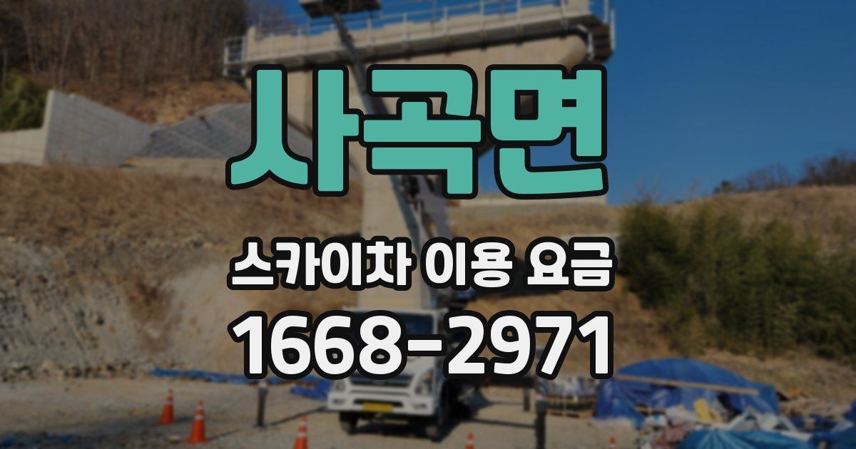 사곡면 스카이차 이용 요금