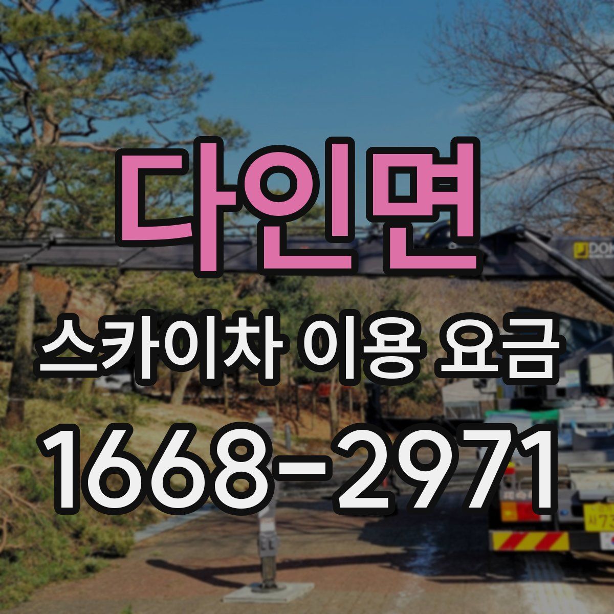 다인면 스카이차 이용 요금