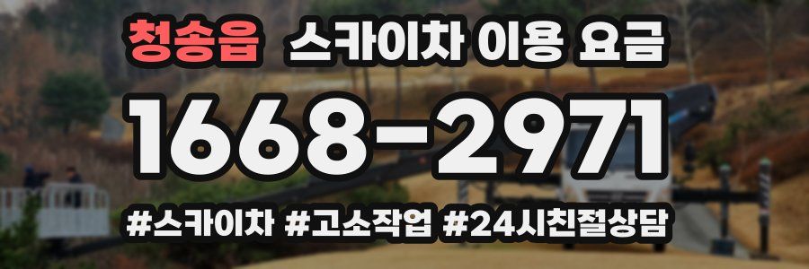 청송읍 스카이차 이용 요금