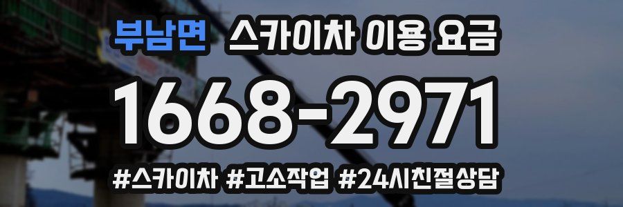 부남면 스카이차 이용 요금