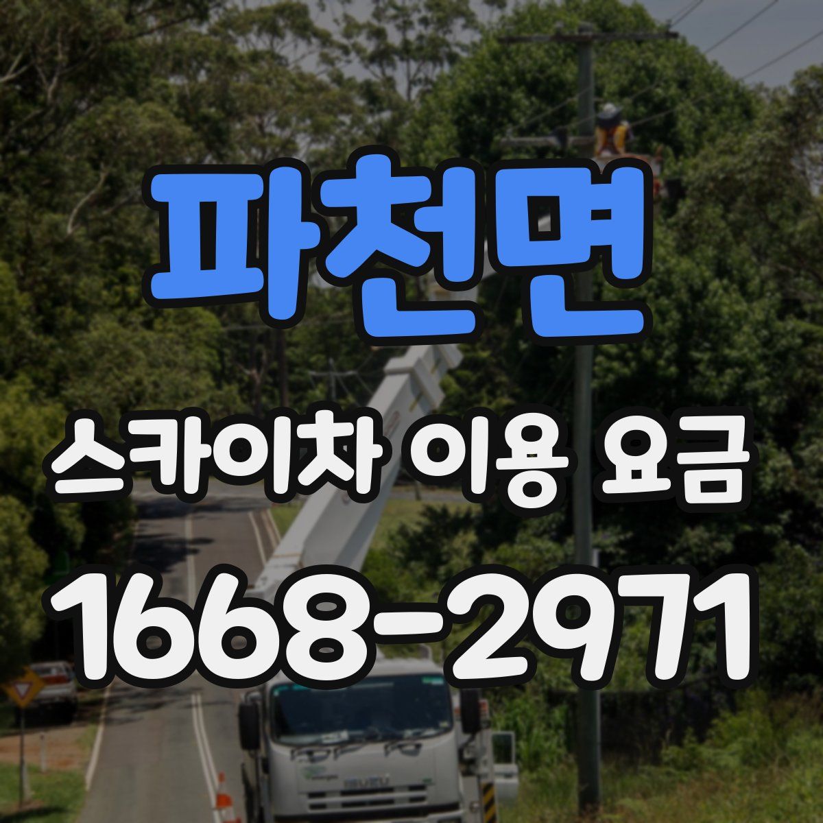 파천면 스카이차 이용 요금