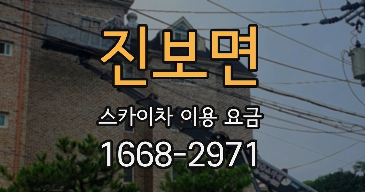 진보면 스카이차 이용 요금