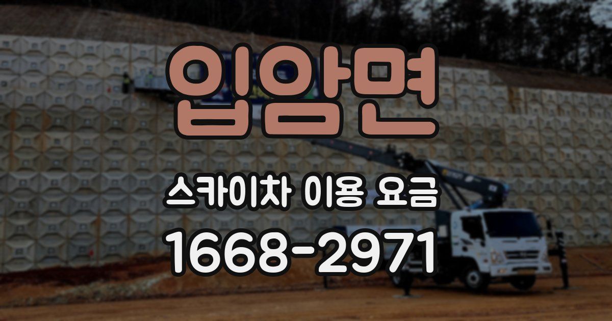 입암면 스카이차 이용 요금