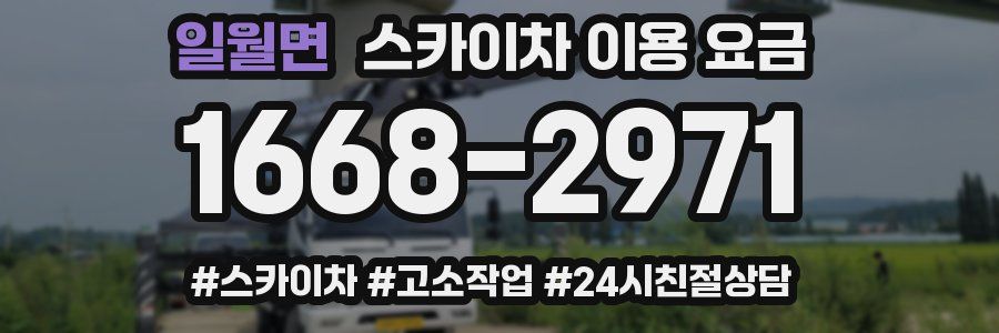 일월면 스카이차 이용 요금