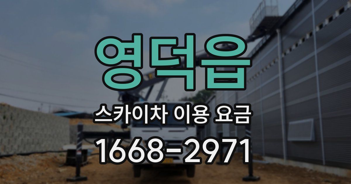 영덕읍 스카이차 이용 요금