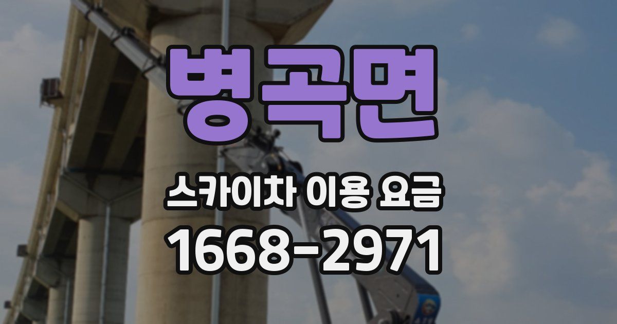 병곡면 스카이차 이용 요금