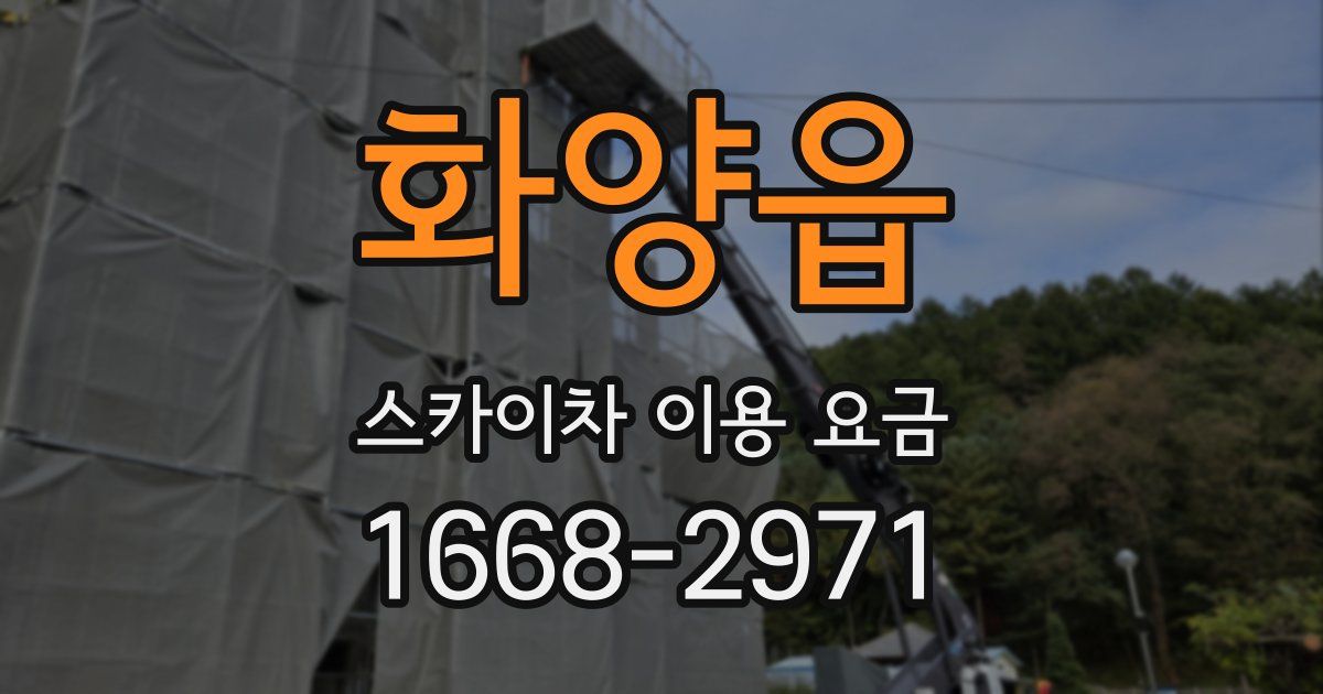 화양읍 스카이차 이용 요금