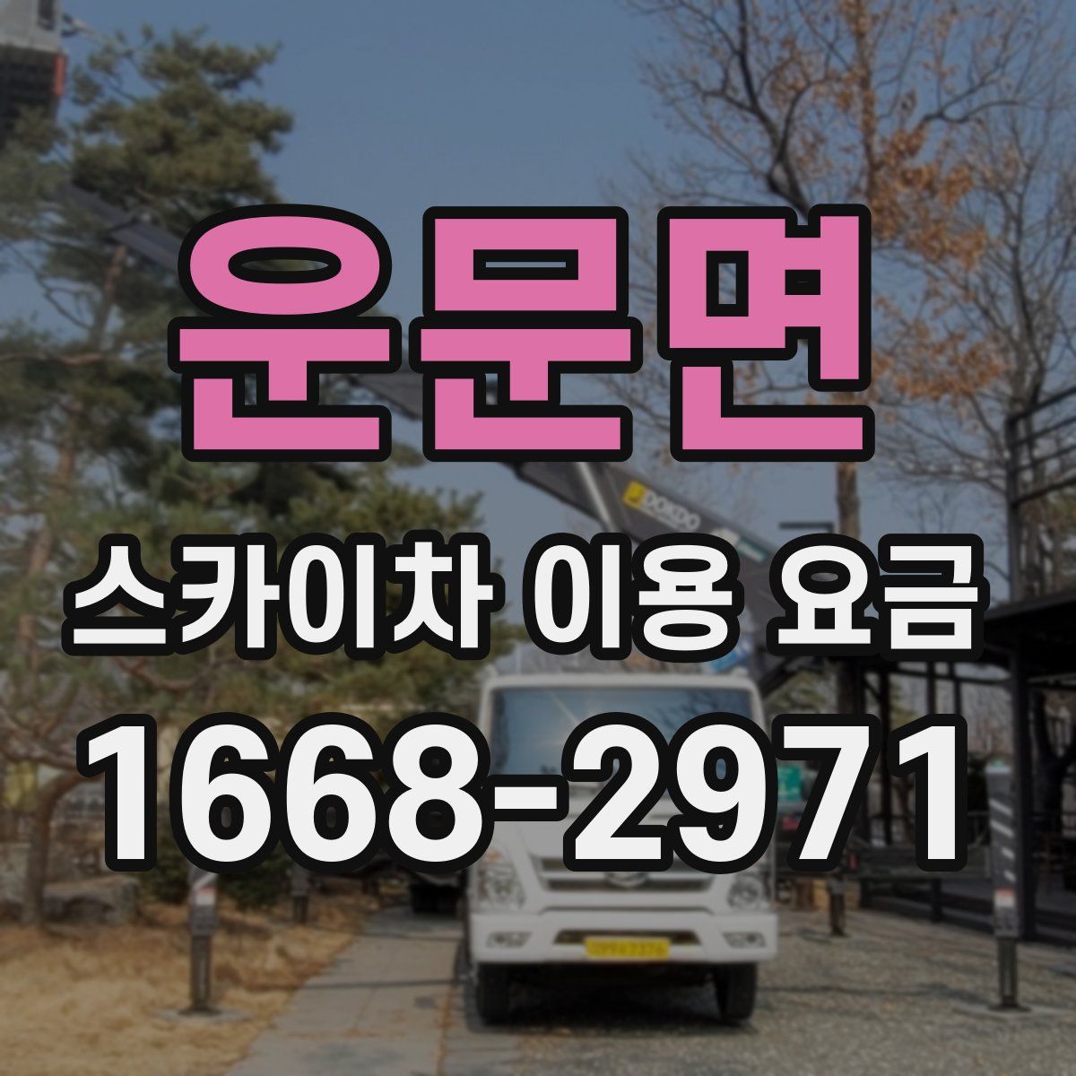 운문면 스카이차 이용 요금