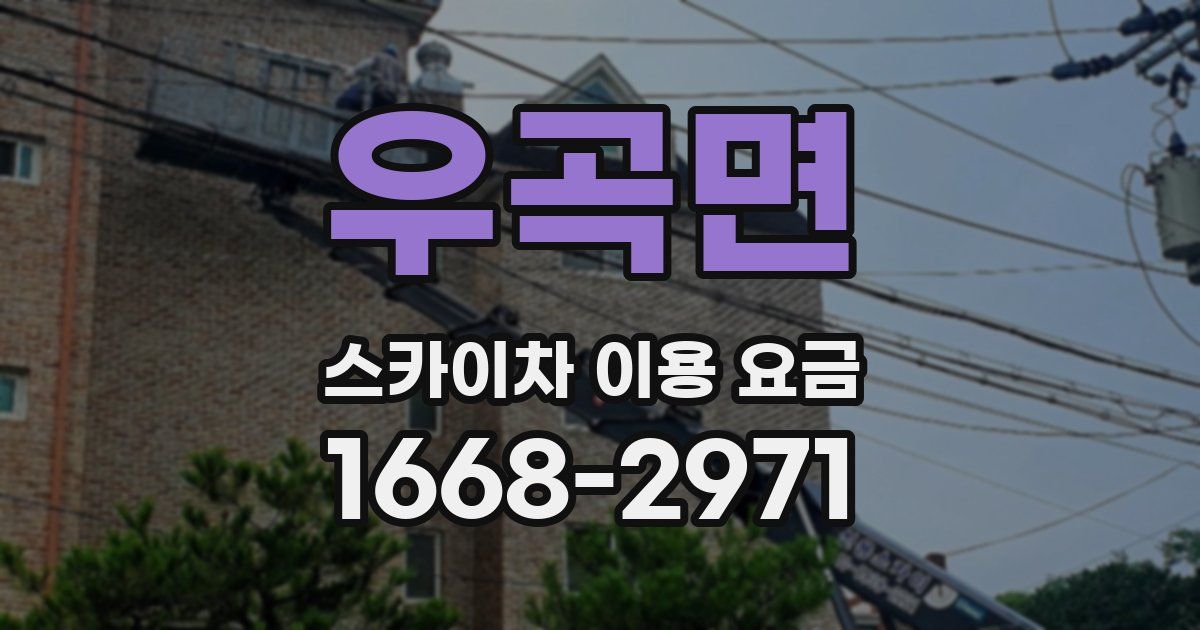 우곡면 스카이차 이용 요금